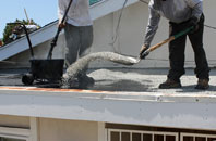 Scaling flat roofing repair